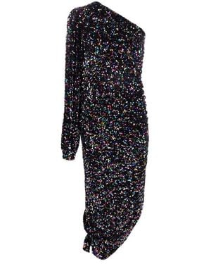Amen Asymmetric Sequin Dress - Blue