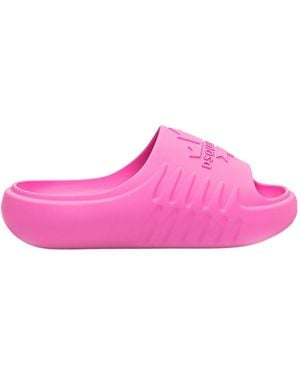 DSquared² Canadian Leaf Slip-On Slides - Pink