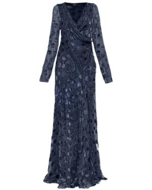 Etro Paisley Maxi Dress - Blue