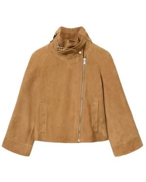 AllSaints Rhodes Leather Jacket - Brown