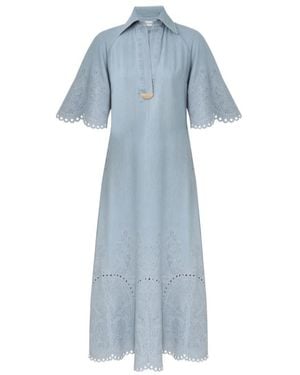 Zimmermann Daylight Denim Midi Dress - Blue