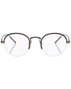 Oliver Peoples Tk-6 Round-Frame Glasses - Metallic