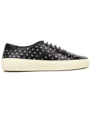 Saint Laurent Strap-Up Casual Trainers - Black