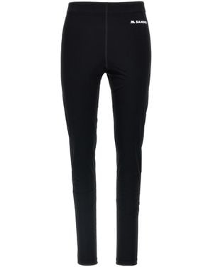 Jil Sander Logo Printed Leggings - Multicolour