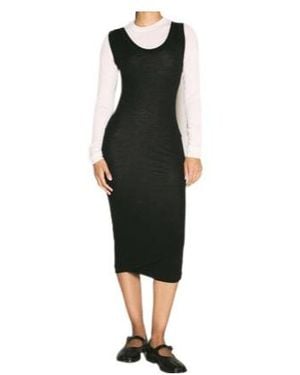 Marni Long-Sleeved Knitted Dress - Black