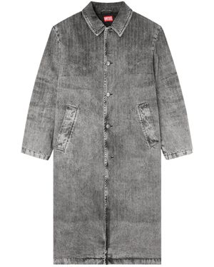 DIESEL Pinstripe Windbreaker - Gray