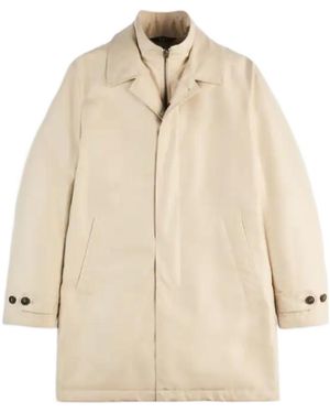 Fay Technical Poplin Raincoat - Natural