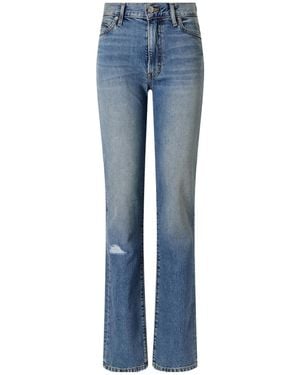 ÉTERNE Chloe Straight High-Rise Jeans - Blue