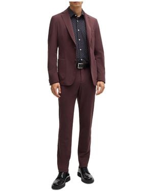 BOSS Single-Breasted Blazer - Red