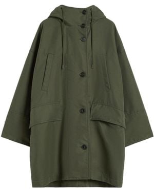 Weekend by Maxmara Hooded Button Jacket - Green