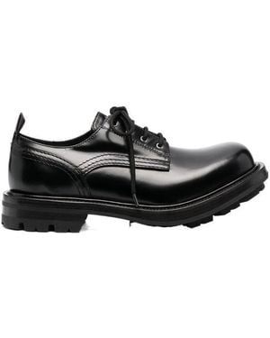 McQueen Lace-Up Derby Shoes - Black