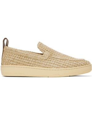 Lanvin Raffia Loafers - Natural