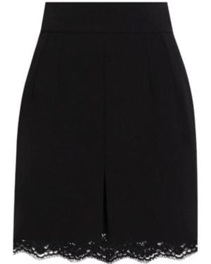 Dolce & Gabbana Wool Mini Skirt - Black