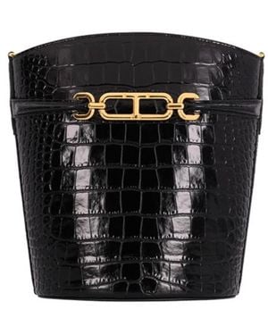 Tom Ford Medium Whitney Bucket Bag - Black