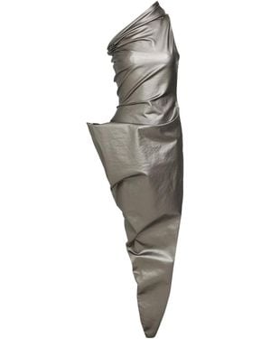 Rick Owens Maxi Dress Cotton, Elastomultiester, Rubber - Grey