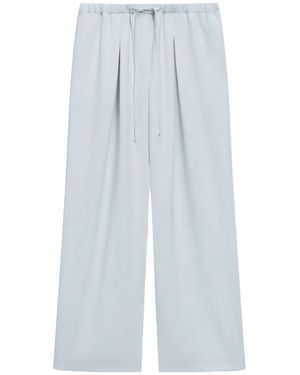 Theory Pleated Crepe Trousers - Blue