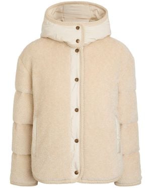 Moncler Short Relaxed-Fit Parka - Natural