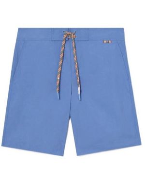 Burberry Logo Graphic Swim Shorts - Blue