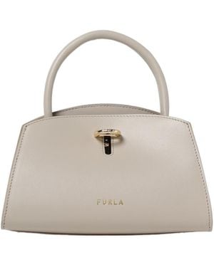 Furla Flow Logo Plaque Tote Bag - Pink