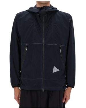 and wander Pertex Wind Jacket - Blue