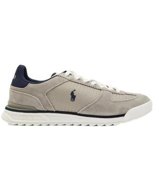 Polo Ralph Lauren Varick Logo-Detail Trainers - Grey