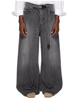 Sacai Beyondexx Wide-Leg Jeans - Grey