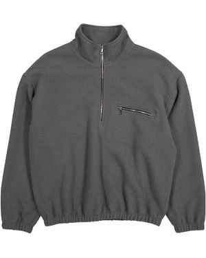 Rier Stand-Up Collar Sweatshirt - Gray