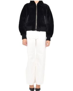 Max Mara Long-Sleeved Casual Jacket - Black