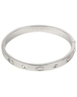 COACH Hinged Bracelet - White
