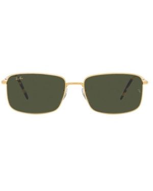 Ray-Ban Rectangle Frame Sunglasses - Green