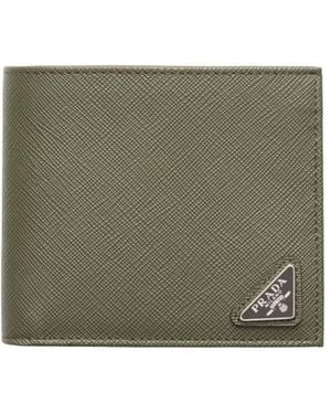 Prada Saffiano Leather Wallet - Green