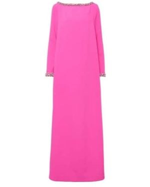 Safiyaa Naimal Embellished Crepe Gown - Pink