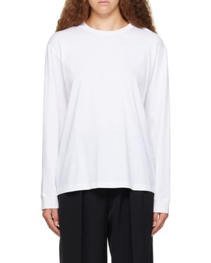 The Row Round Collar And Long-Sleeved T-Shirt - White