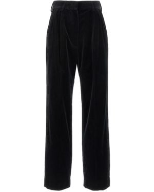 Blazé Milano Blazé Milano Pleated Velvet Trousers - Black