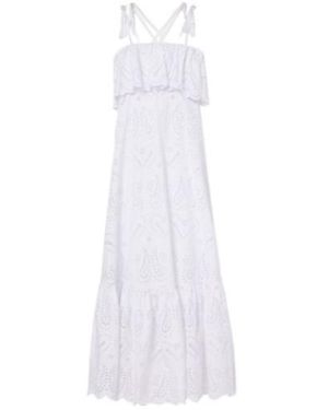 Etro Printed Cotton-Blend Maxi Dress - White