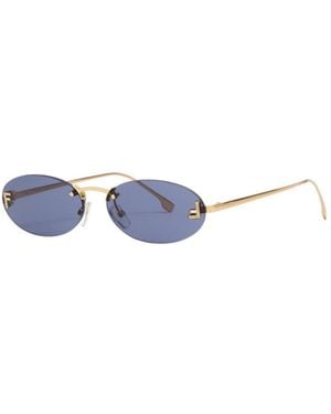 Fendi Oval-Frame Sunglasses - Blue