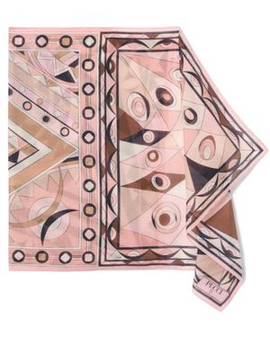 PUCCI Pucci Pattern-Printed Scarf - Pink