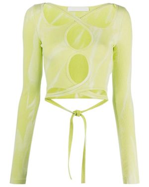 Dion Lee Interlink Long-Sleeved Blouse - Yellow