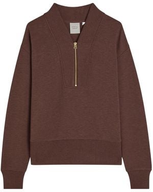 Varley Sally Half-Zip Sweatshirt - Brown