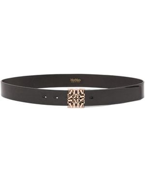 Max Mara Logo Belt - White