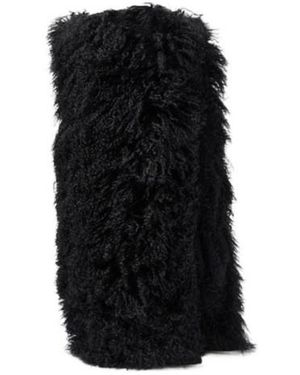 Paris Texas Shearling Fur Boots - Black