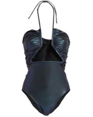 Rick Owens Tie-Back One-Piece Swimsuit - Blue