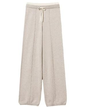 Twinset Drawstring Knit Pants - White