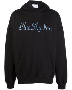 BLUE SKY INN Logo-Print Pullover Hoodie - Black