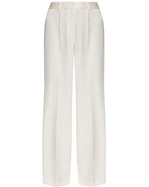IRO Satin-Finish Trousers - White