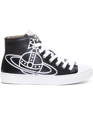 Vivienne Westwood Logo-Print High-Top Sneakers - Multicolor
