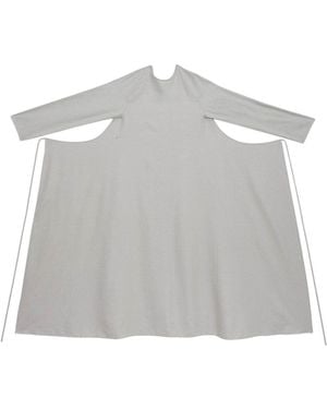 Baserange Long Sleeve Apron Dress - Grey