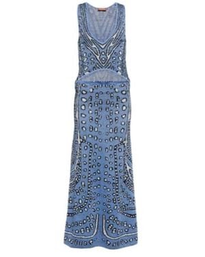 Altuzarra Hannah Jacquard Knit Midi Dress - Blue