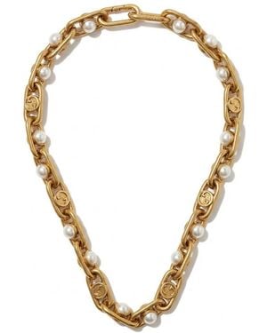 Gucci Necklace With Mobile Pearls - Metallic