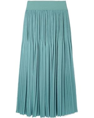 JOSEPH Rabat Pleated Midi Skirt - Blue